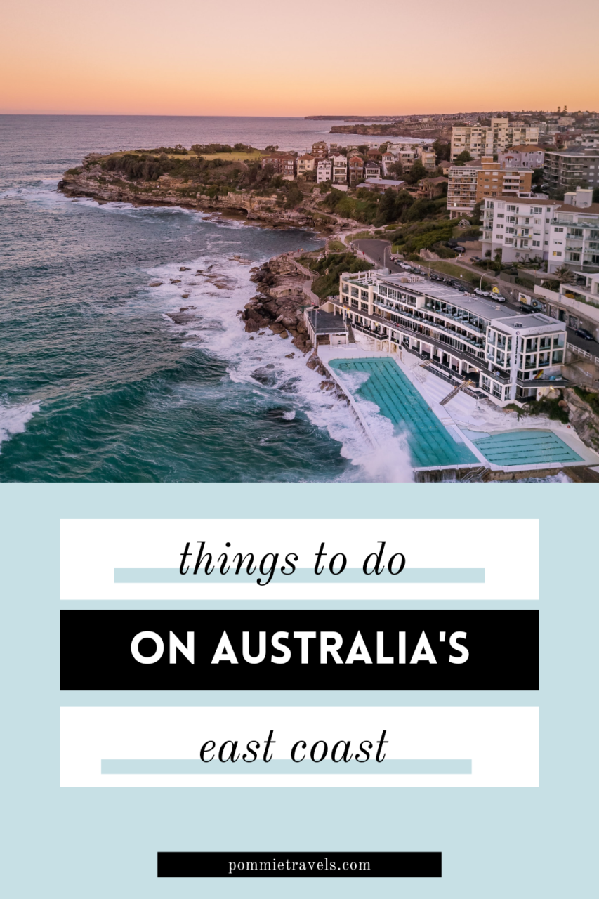 Things to do on Australia's east coast