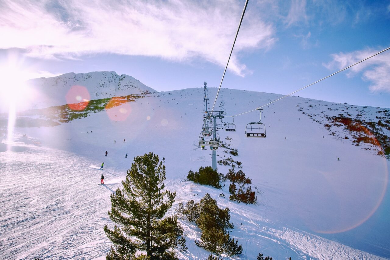 Ski slopes in Bankso Bulgaria
