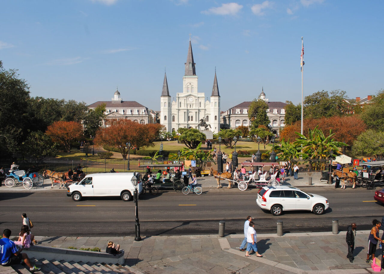 St Louis Cathedral in the French Quarter in New Orleans