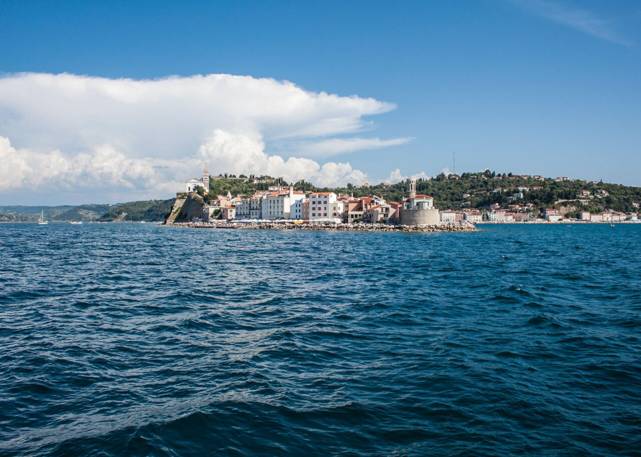 View of Piran from the water