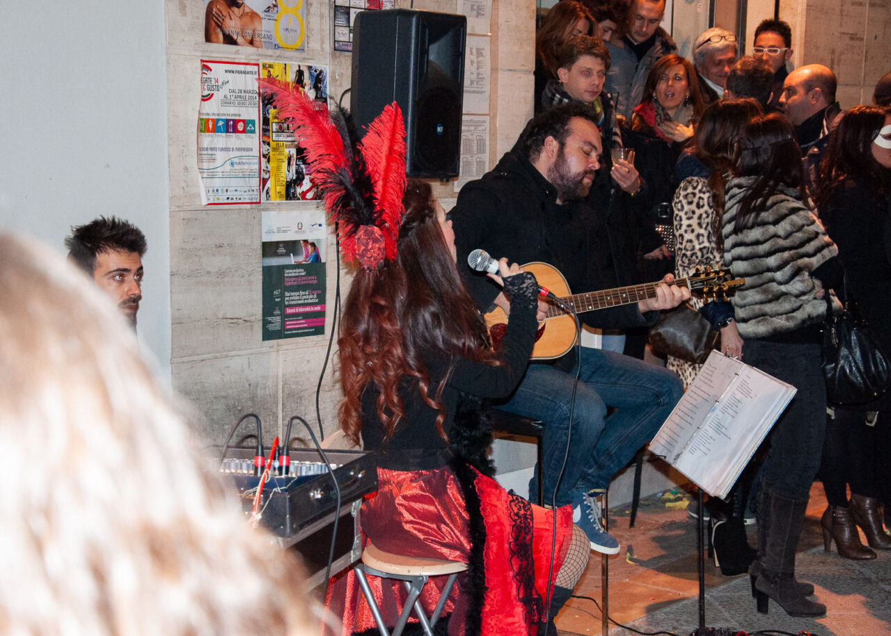 Musicians in the street at Manfredonia carnival