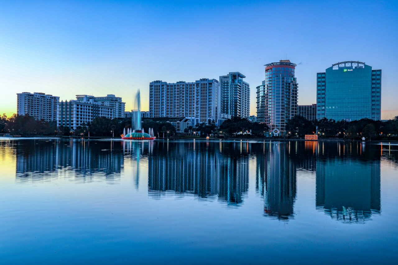 High rise buildings in Orlando, Florida