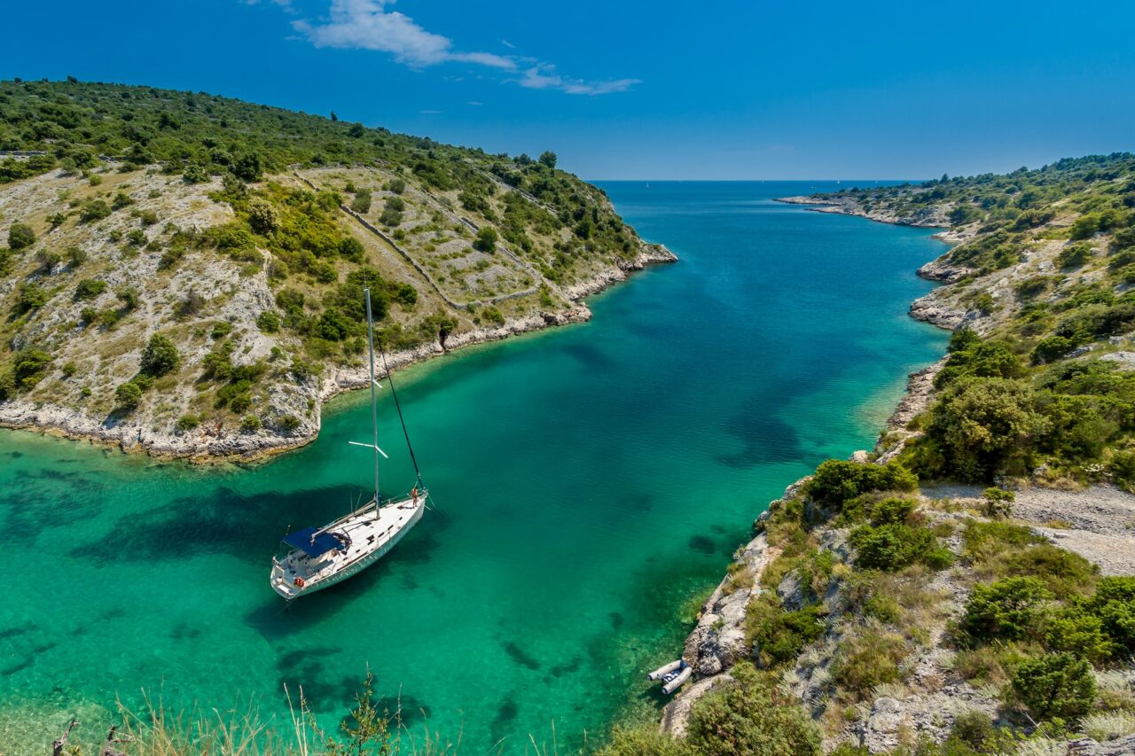 Boat in Trogir, Croatia