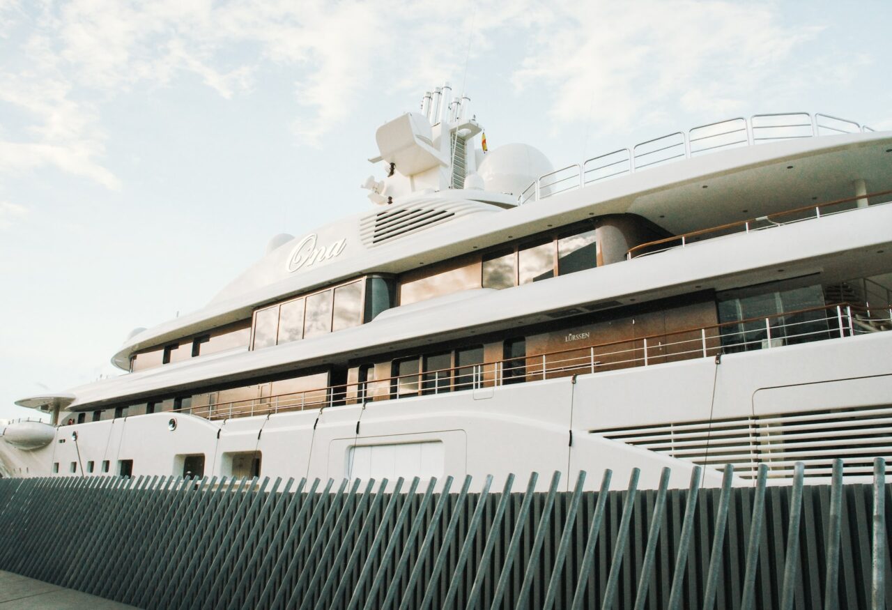 Superyacht in Barcelona