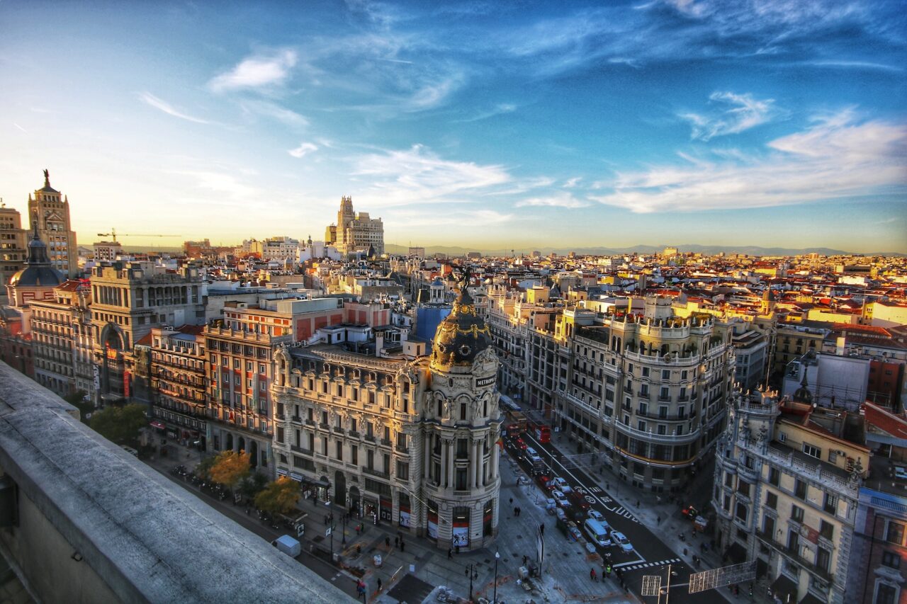 View of Madrid city