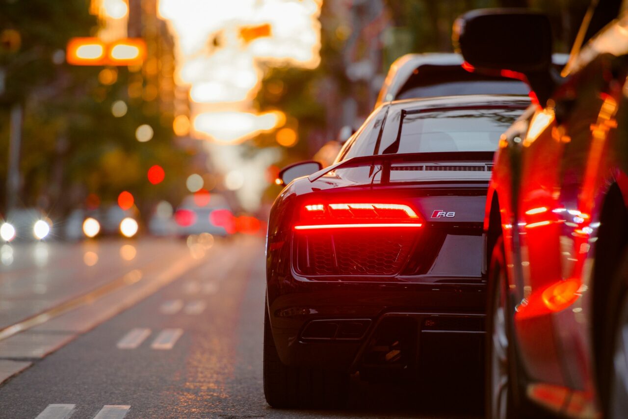 Car on road
