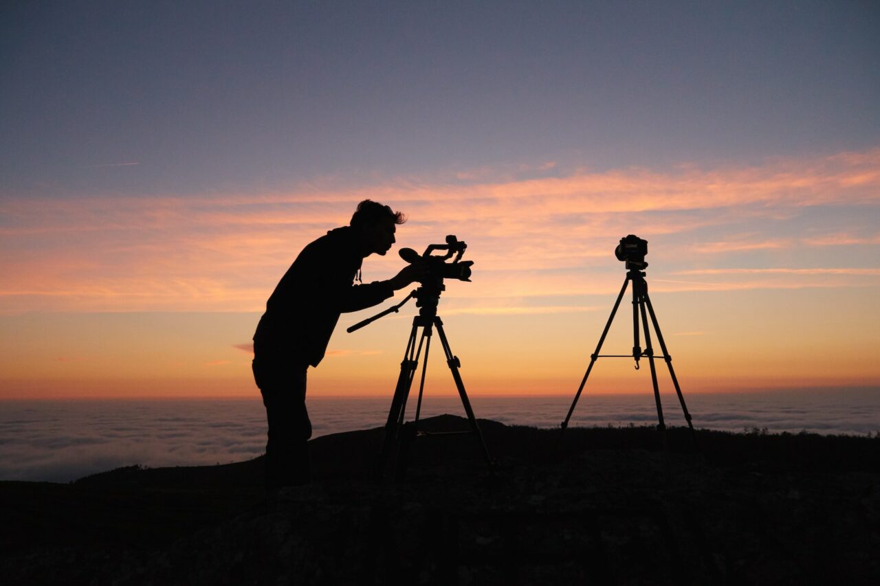 Man filming video in Monchique
