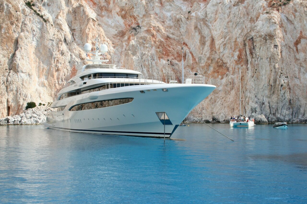 Yacht in Milos, Greece