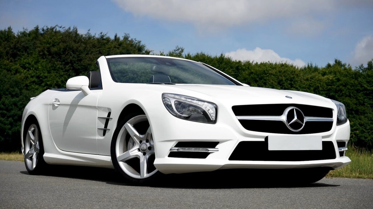 White Mercedes Benz