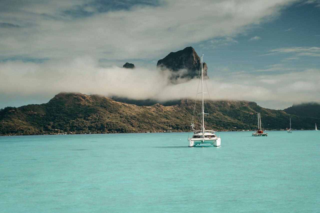 Sailboat in Bora Bora, French Polynesia