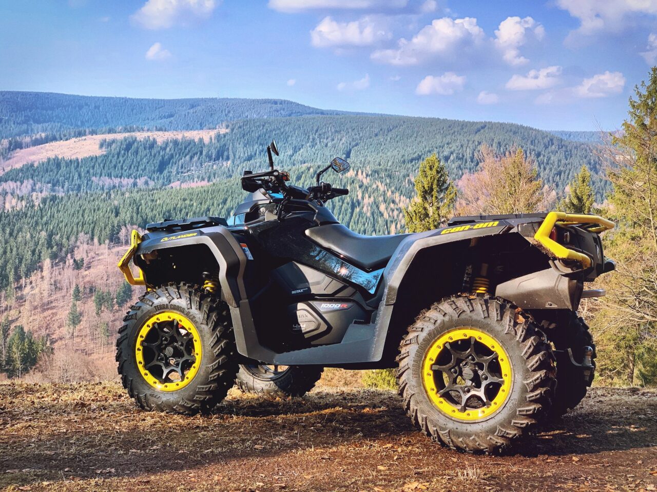 ATV on a mountainside