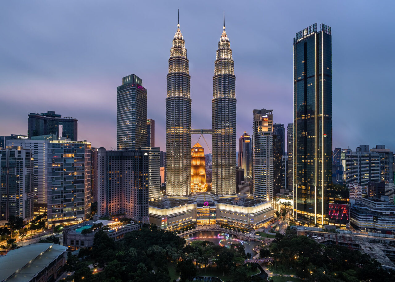 View of Kuala Lumpur at night