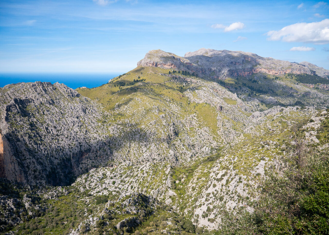 View of Mallorca Mountains from the MA-10 mountain road