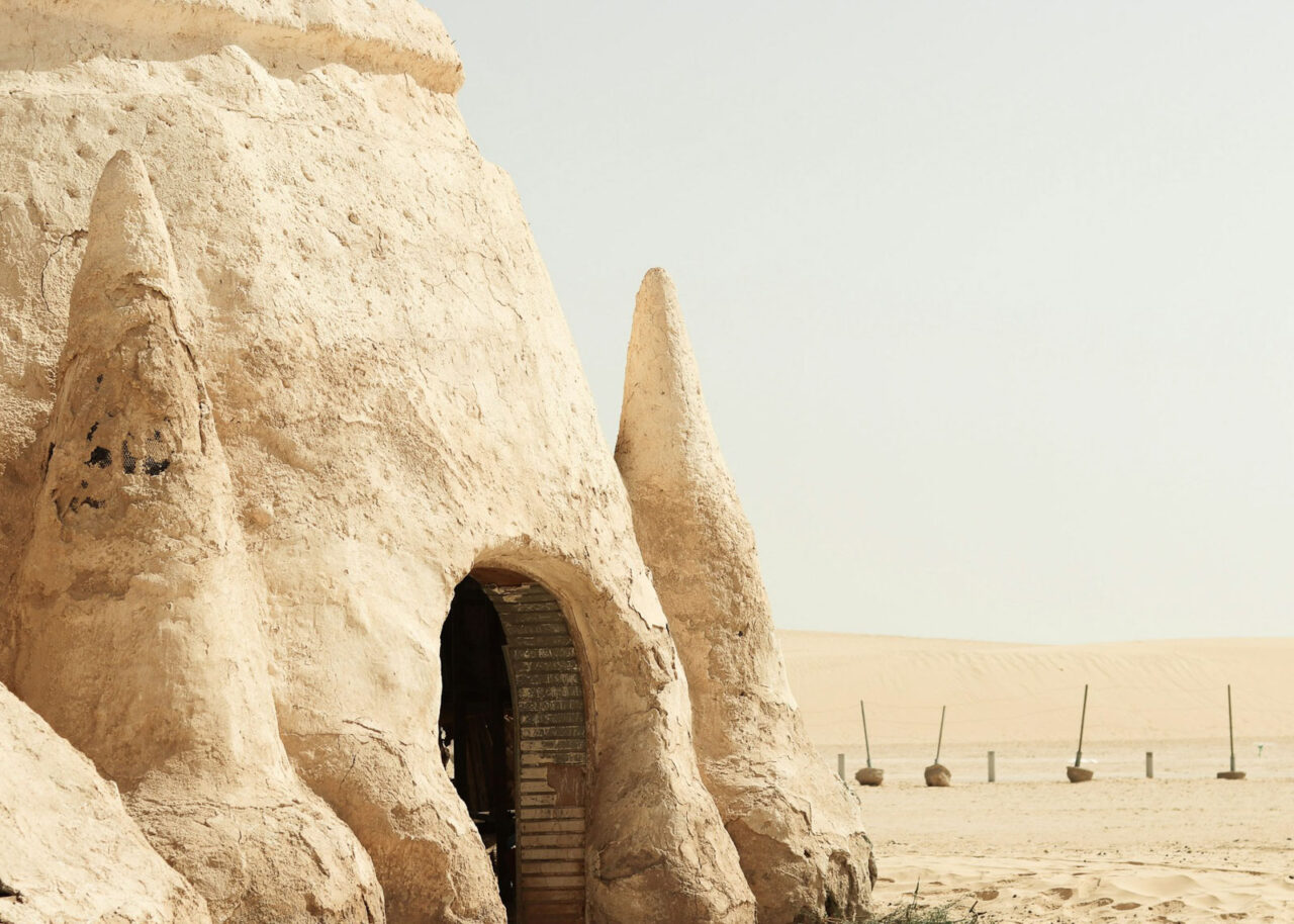 Structure in the desert at Mos Espa Star Wars Location in Tunisia