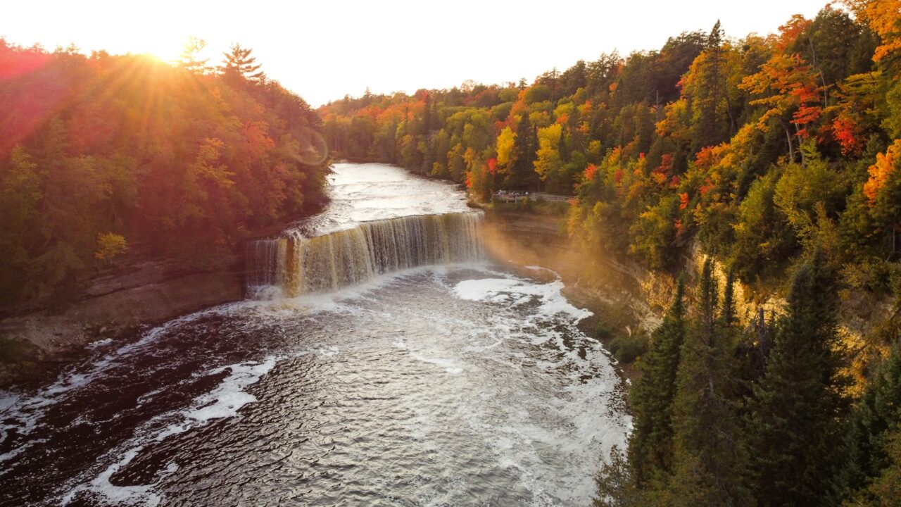 Tahquamenon Falls in Autumn