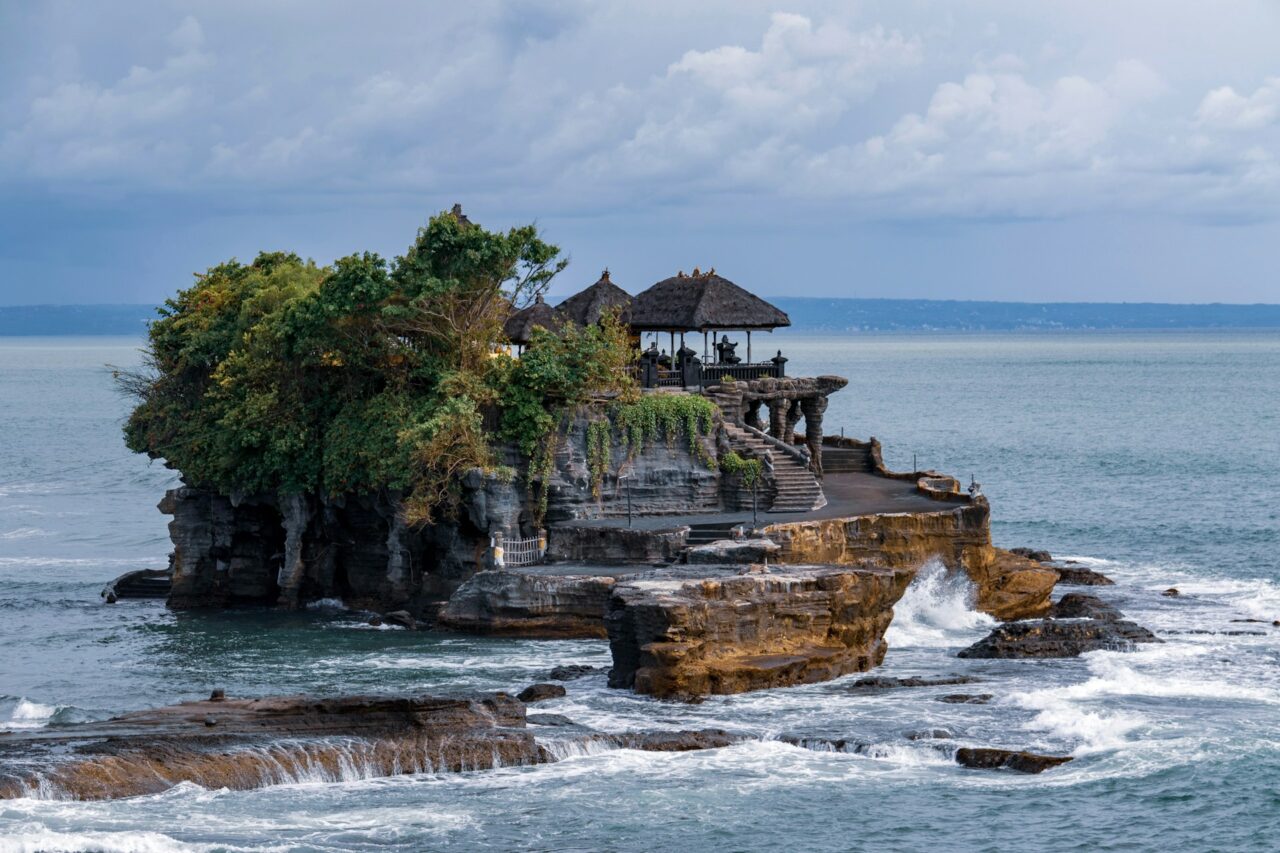 Tanah Lot ocean temple in Bali