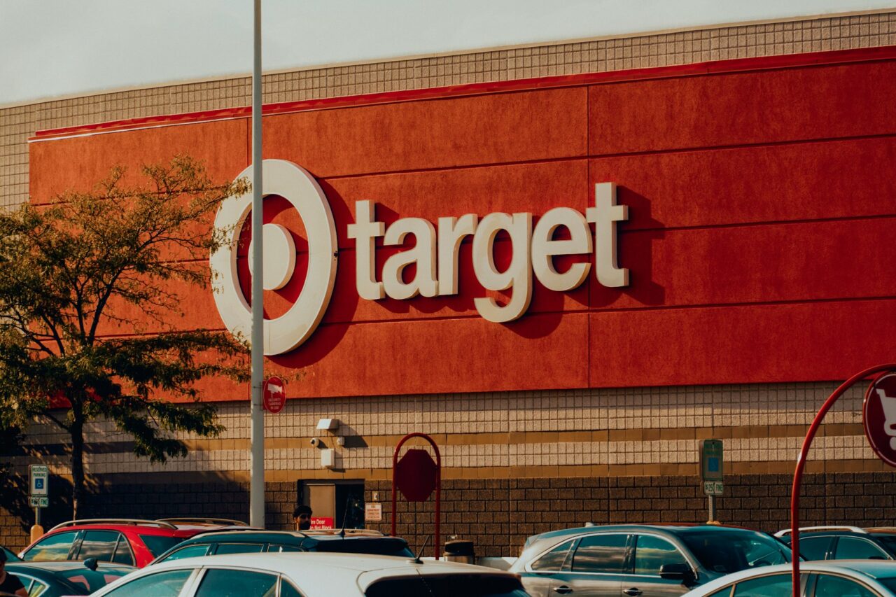 Exterior of a Target store with logo 