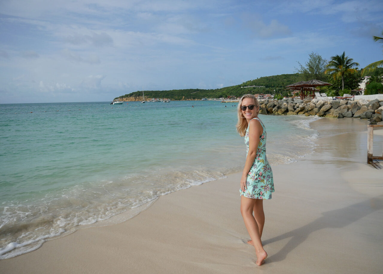 Me on the beach in Antigua