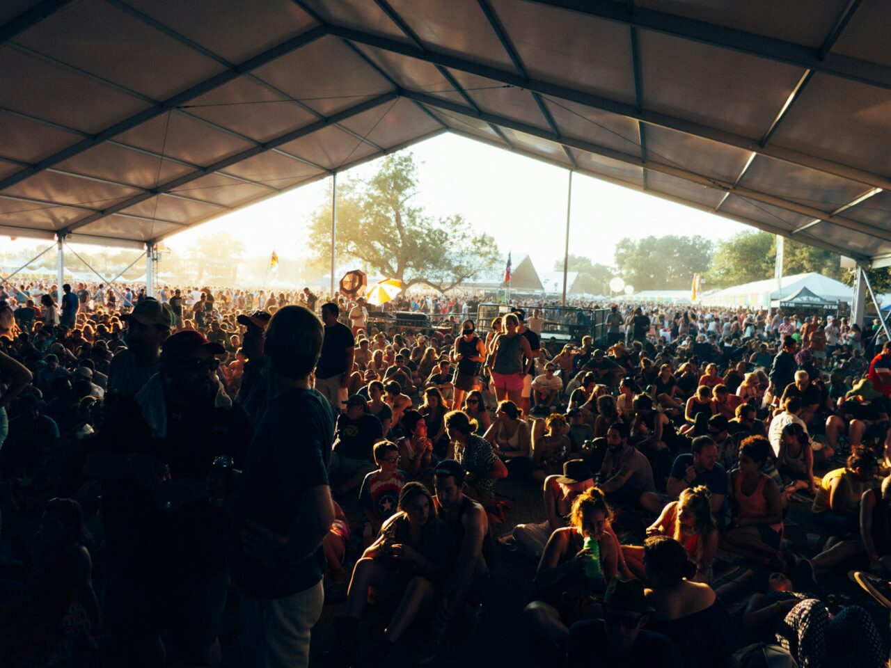 Crowd of people at Austin City Limits festival