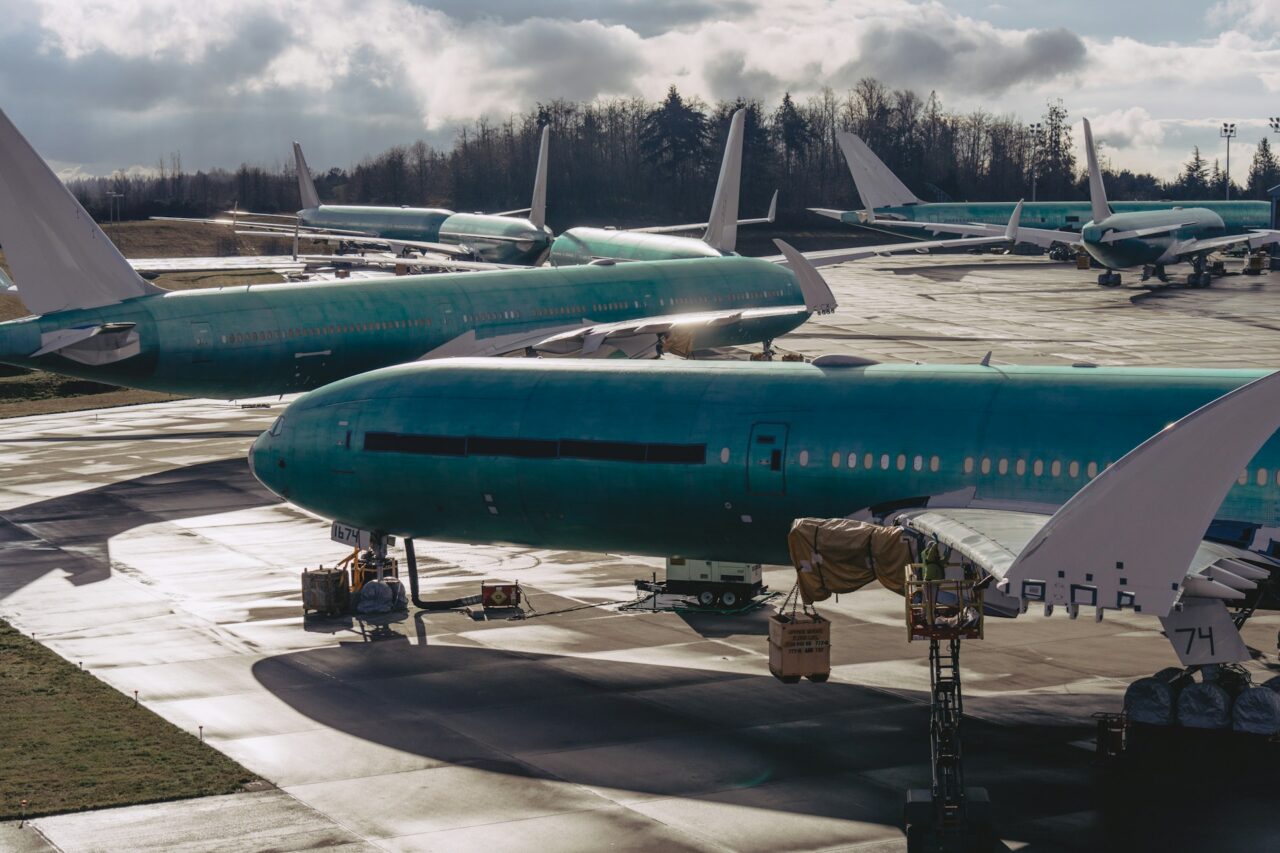 Boeing factory in Everett