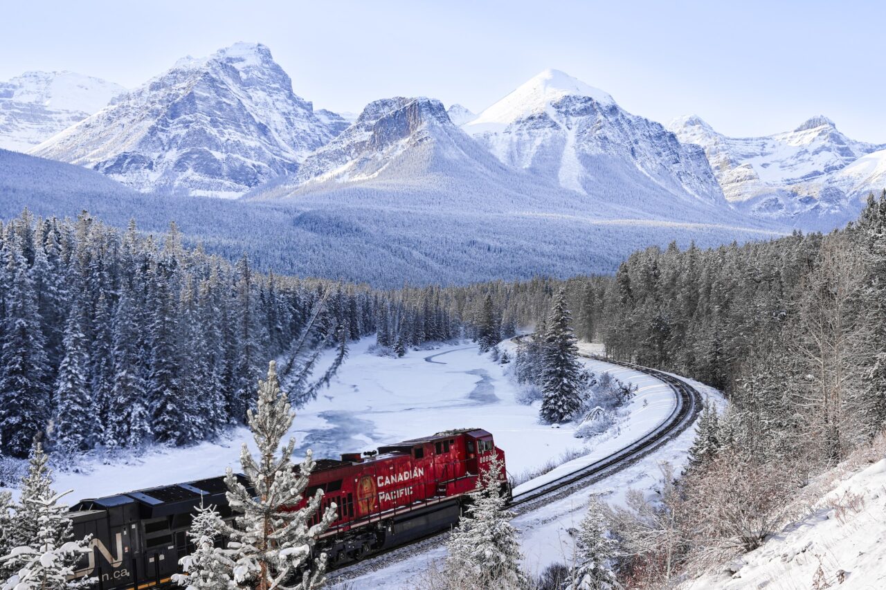 Canadian Pacific train at Lake Louise