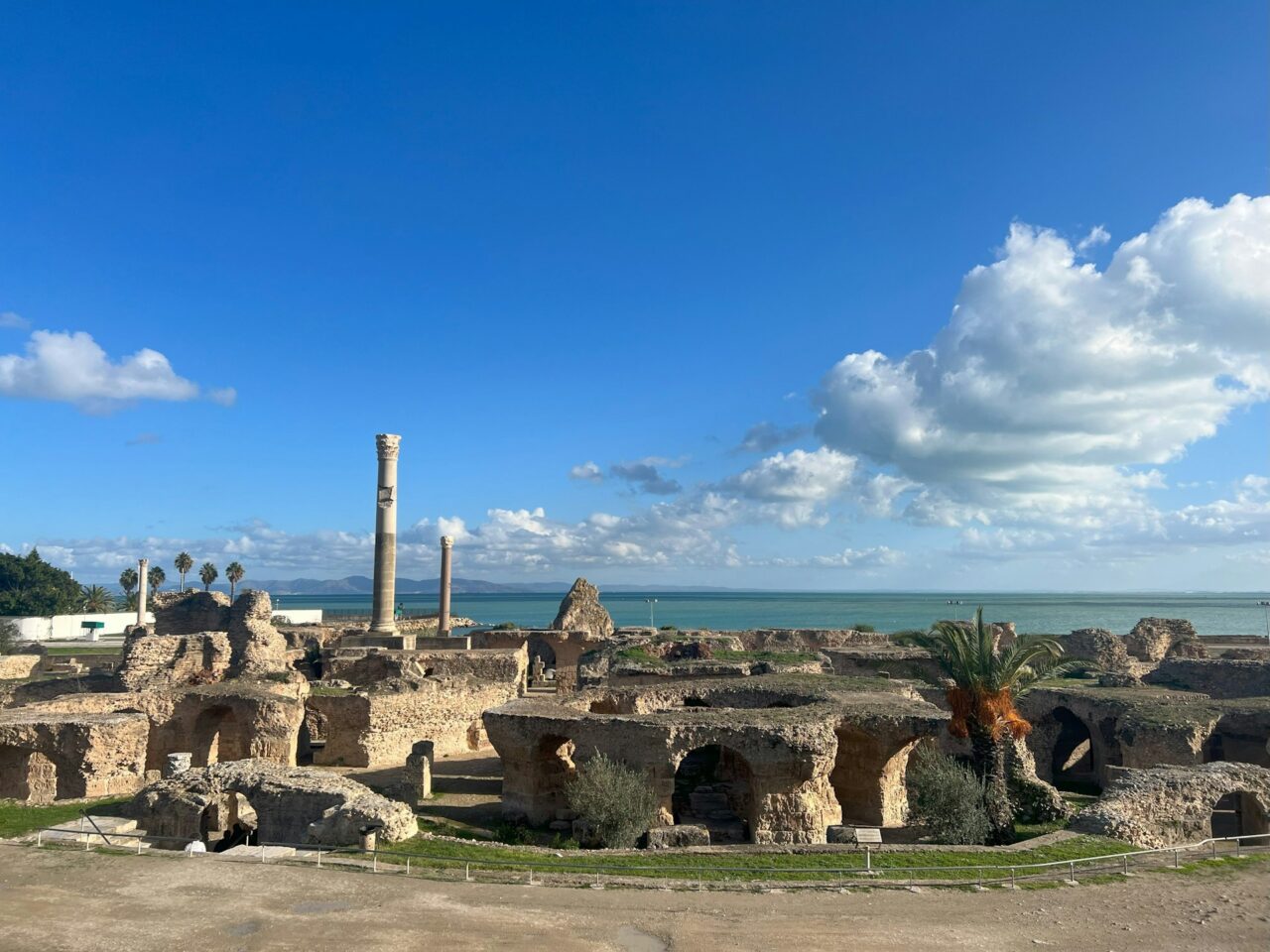 Ancient city ruins in Carthage, Tunisia