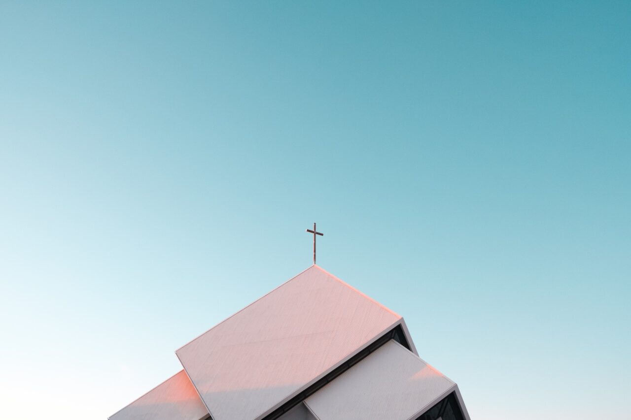Roof of a church in Reykjavik