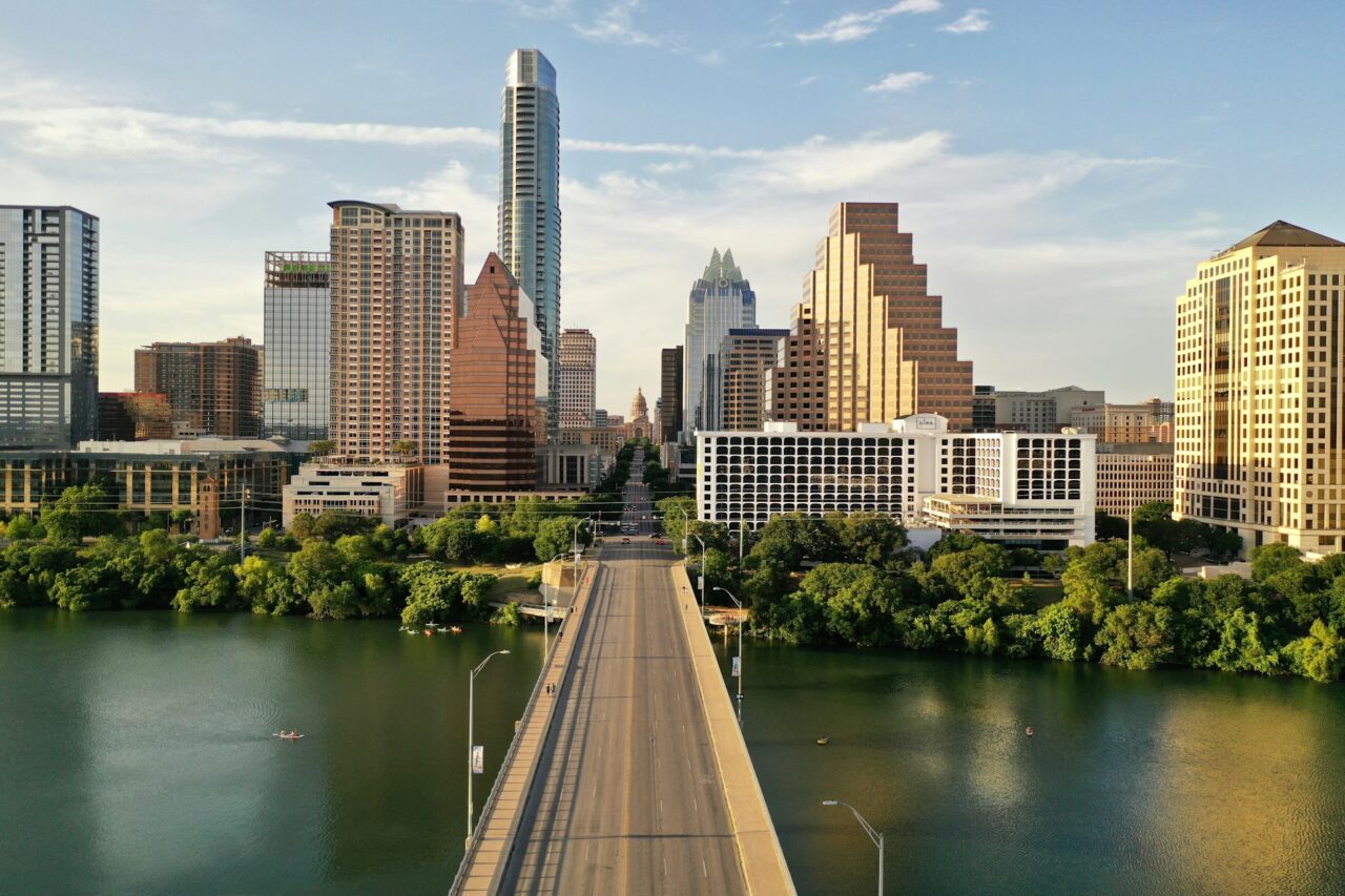 View of downtown Austin and the capitol building