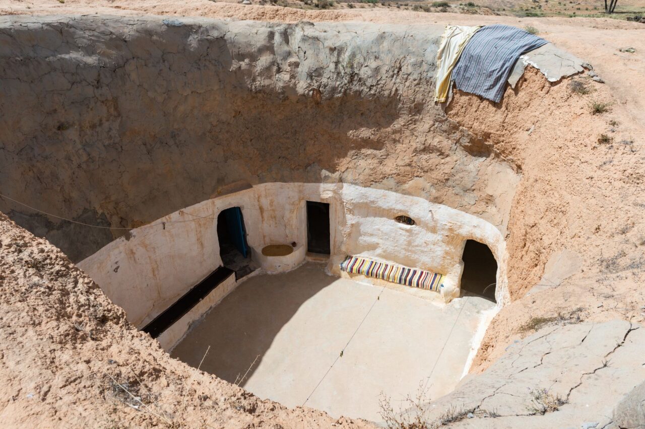 Underground home in Matmata, Tunisia