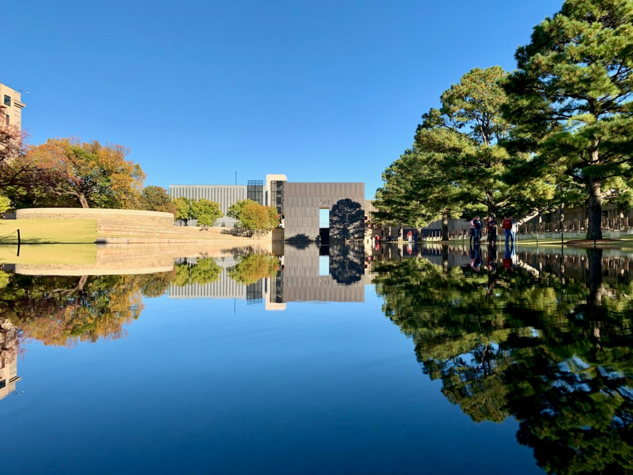 Oklahoma City National Memorial on a sunny day