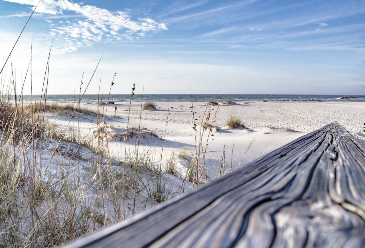 White sands at Orange Beach, Alabama
