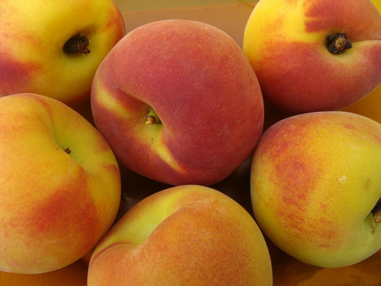 Close up of peaches