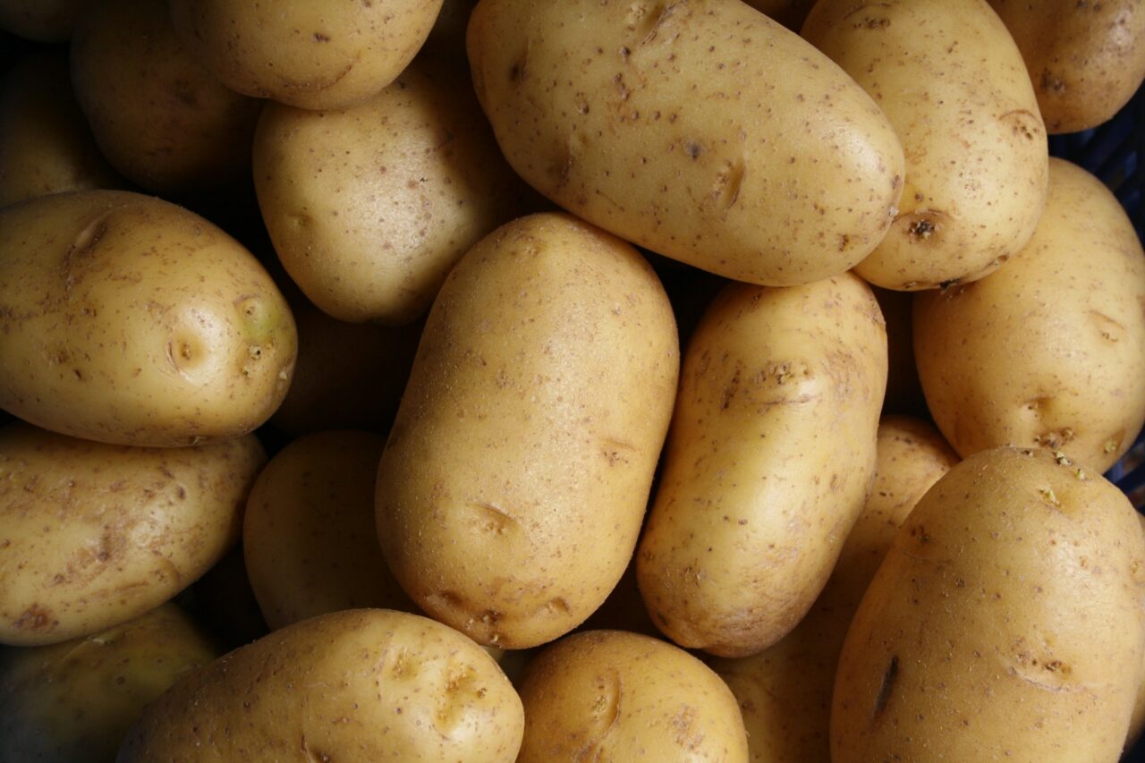 Close up of potatoes