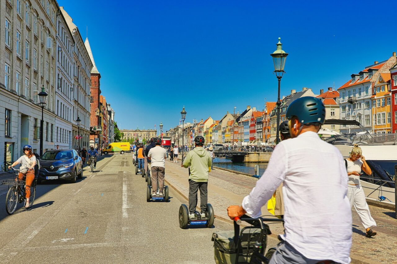 People on a Segway tour in Copenhagen