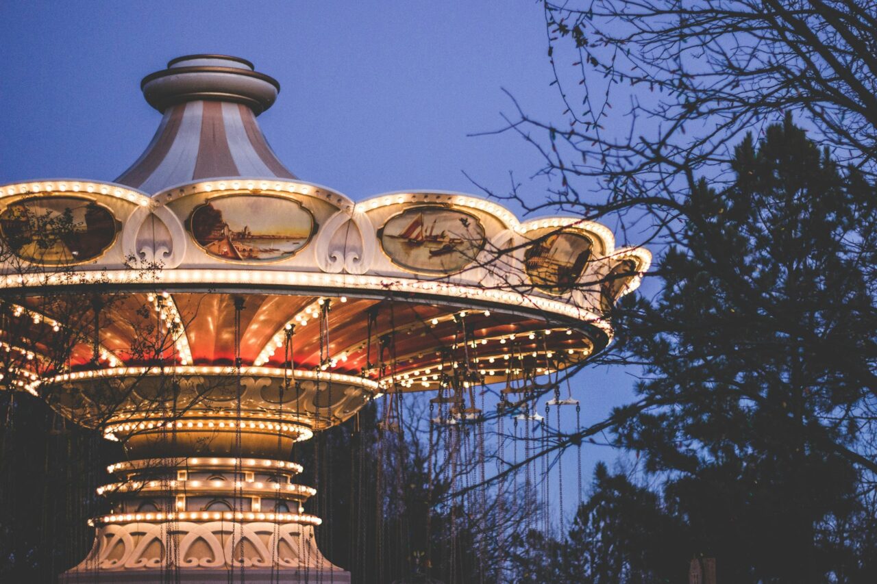 Fairground ride at Silver Dollar city