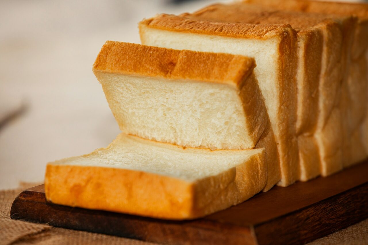 Sliced loaf of bread
