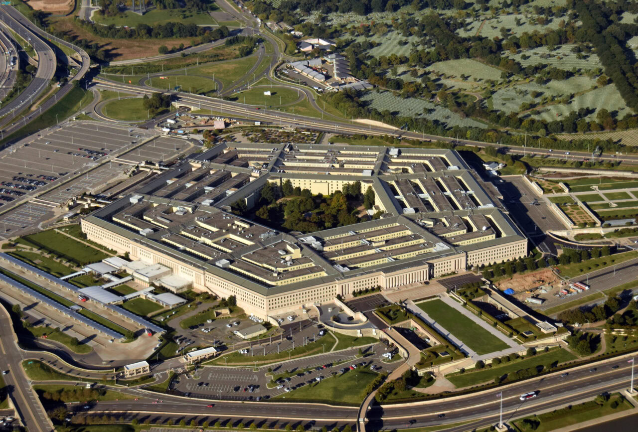 Aerial view of The Pentagon