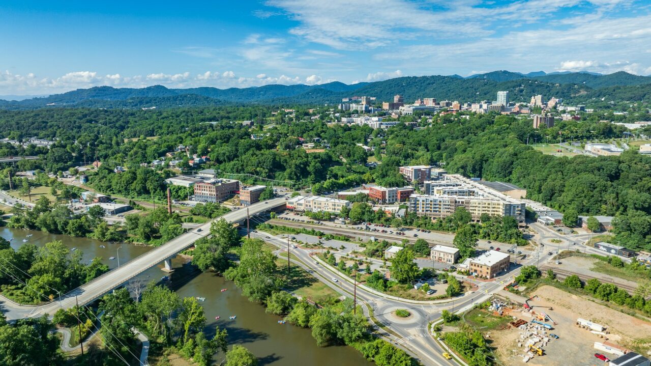 View of Asheville North Carolina