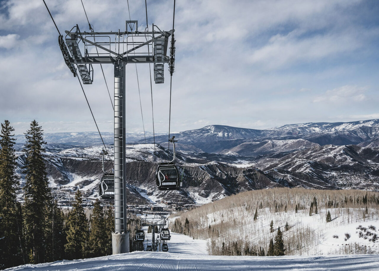 Ski lift in Aspen, Colorado