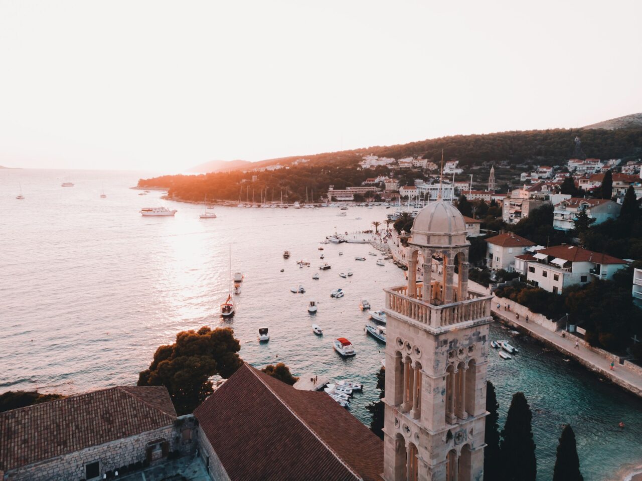 Hvar Croatia at sunset
