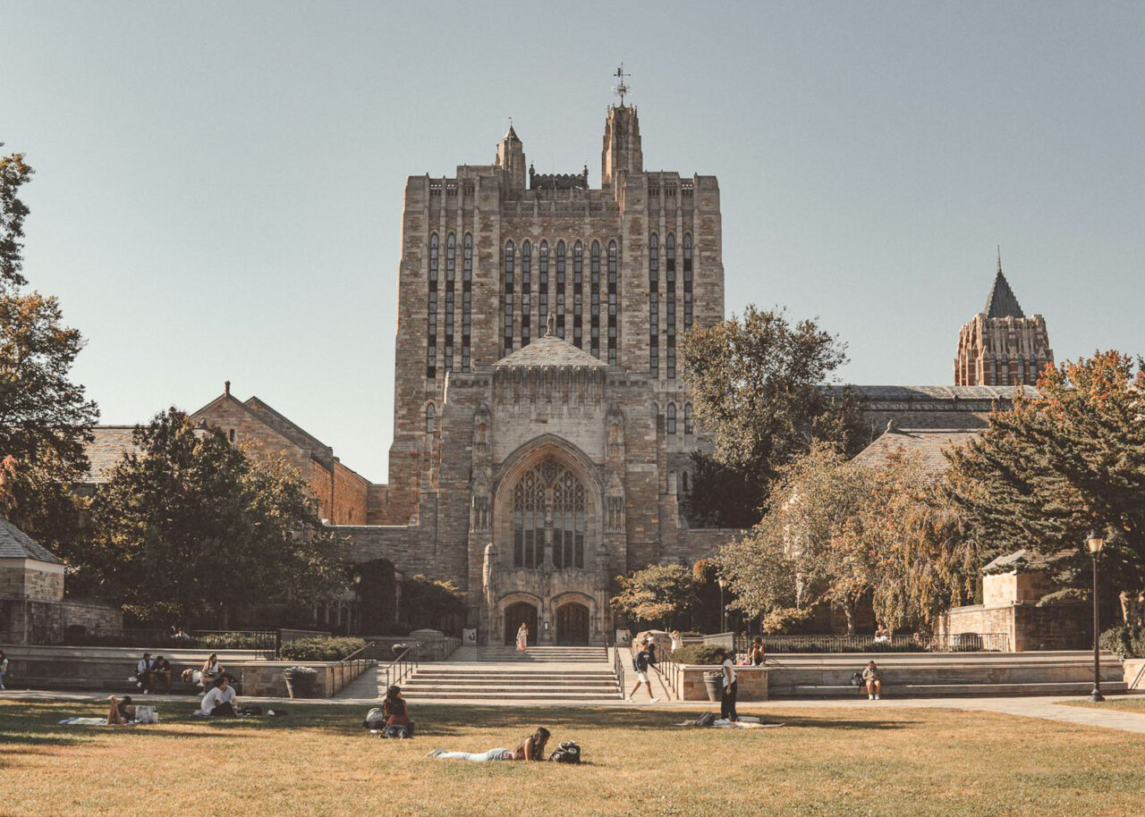 Yale University building in New Haven, Connecticut