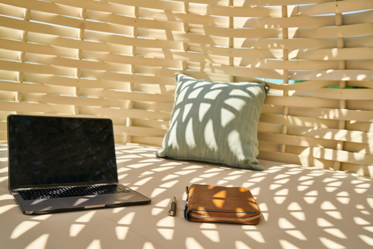 Lounge chair on a laptop