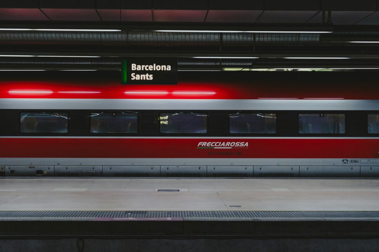 Train in Barcelona, Spain