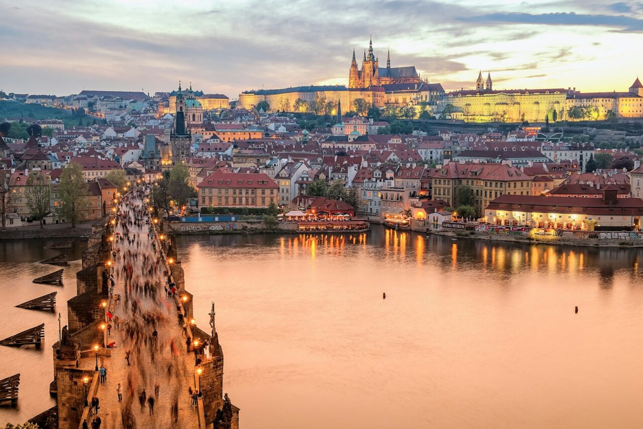 Golden hour in Prague