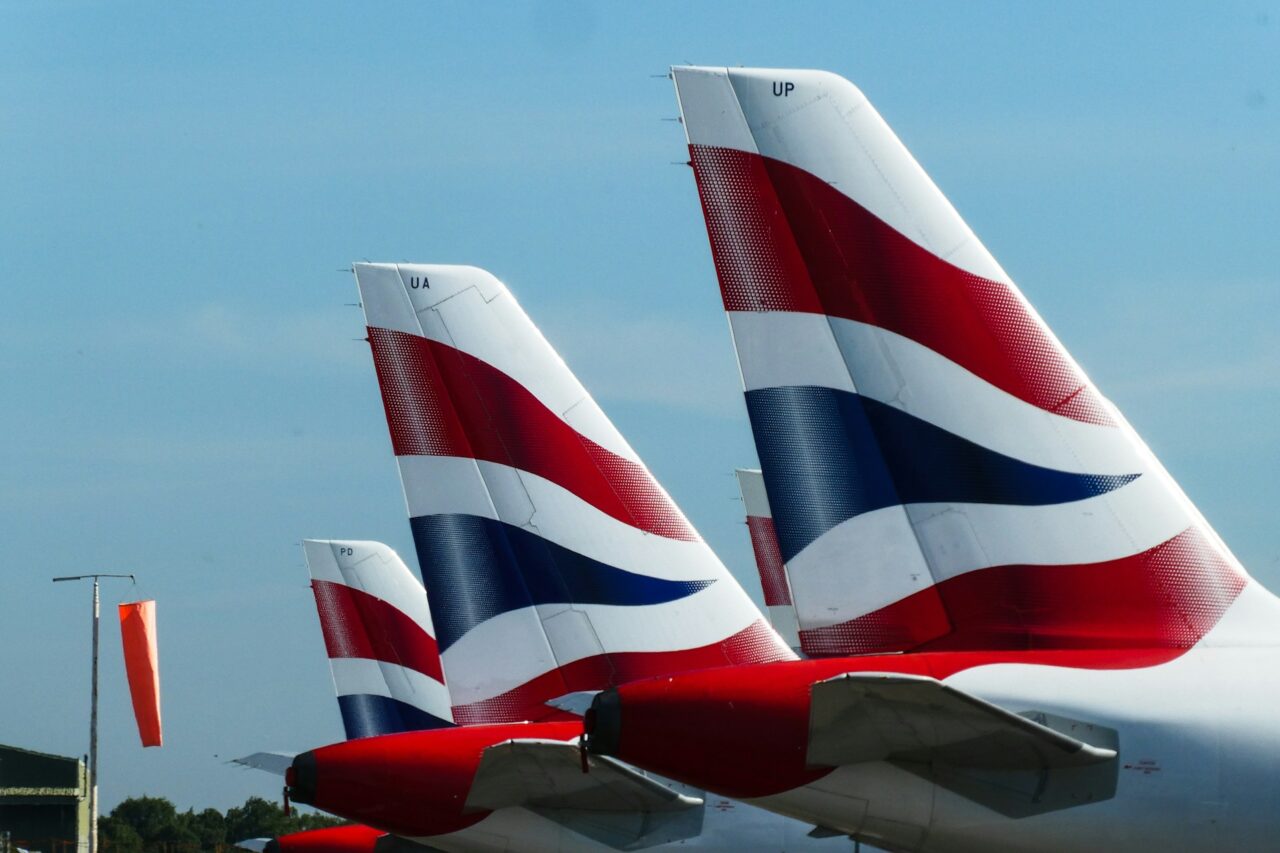 British airways aircraft wings