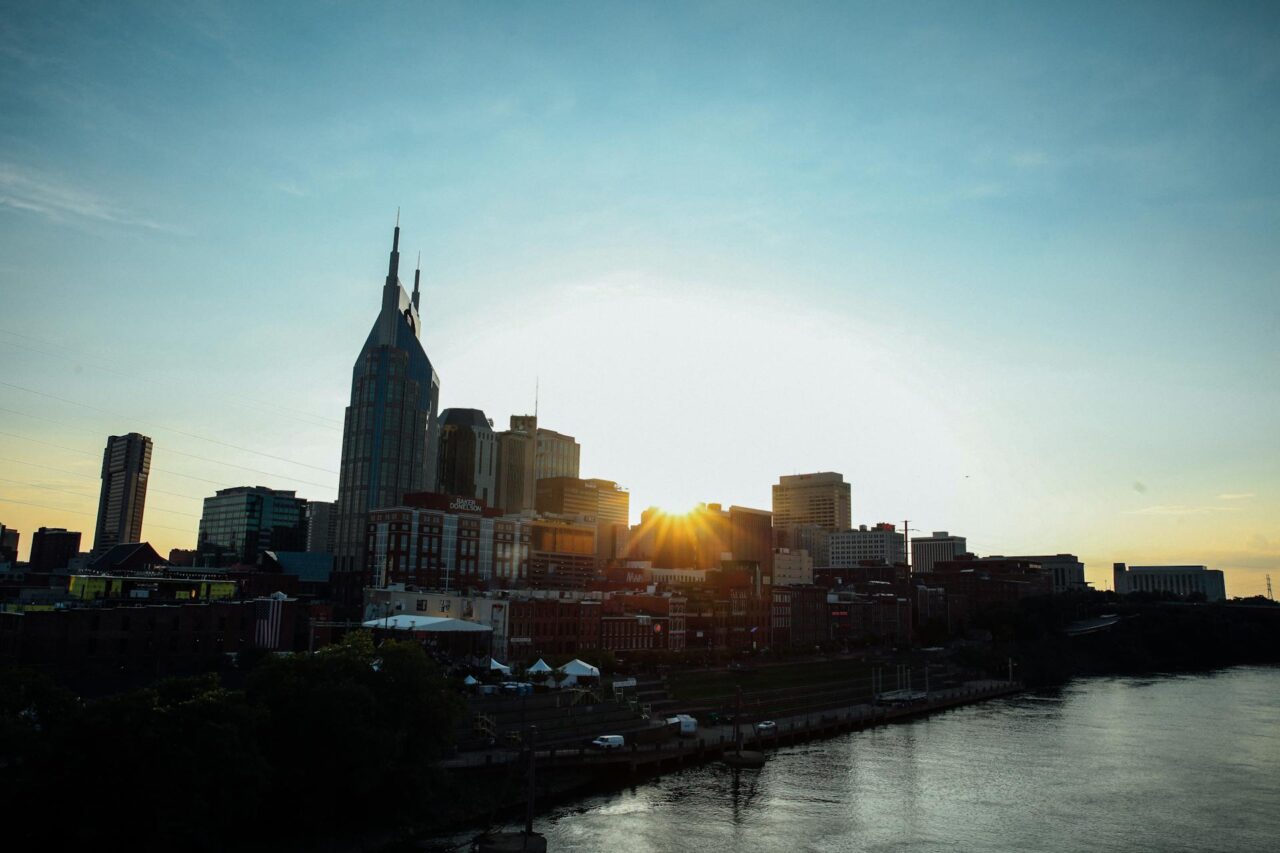 Buildings along a river in Nashville Tennessee