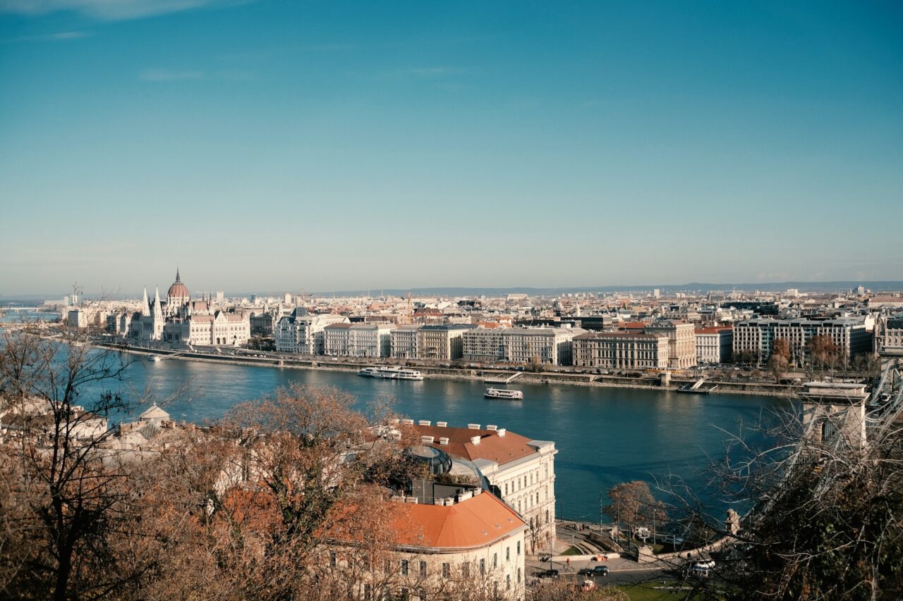 View of the river Danube and Budapest