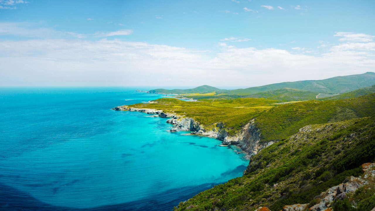 Coastline of Corsica, France