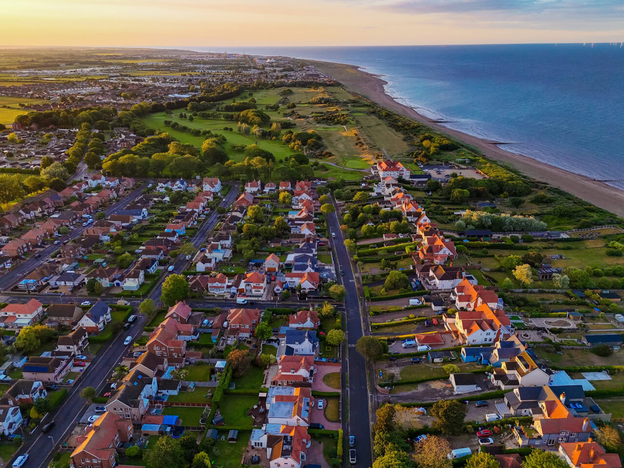 Aerial view of Skegness