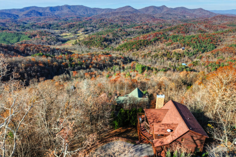 View of Blue Ridge from a cabin